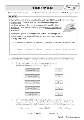 CGP Books - New Grade 9-1 GCSE Chemistry: AQA Workbook - Higher - Pape image 7