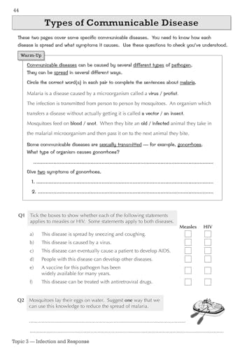 CGP Books - New Grade 9-1 GCSE Biology: AQA Workbook - Higher - Paperb image 4