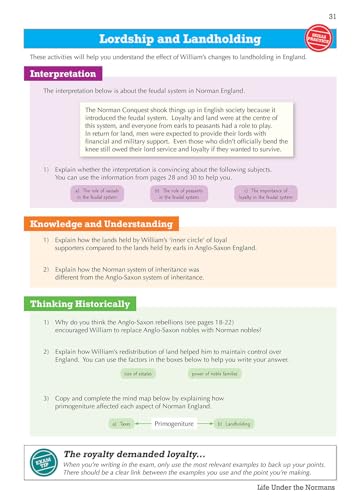 CGP Books - New Grade 9-1 GCSE History AQA Topic Guide - Norman Englan image 6