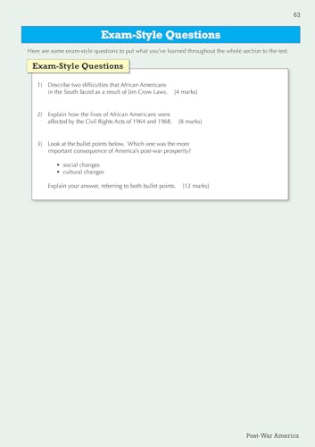 CGP Books - New Grade 9-1 GCSE History AQA Topic Guide - America, 1920 image 6