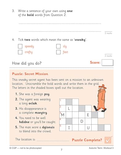 CGP Books - New KS2 English 10-Minute Weekly Workouts: Spelling & Voca image 3