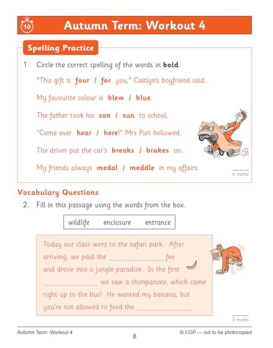 CGP Books - New KS2 English 10-Minute Weekly Workouts: Spelling & Voca image 4
