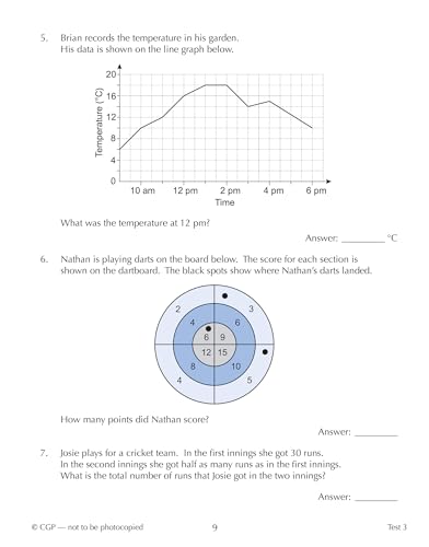CGP Books - New 11+ GL 10-Minute Tests: Maths - Ages 8-9 (with Online image 3