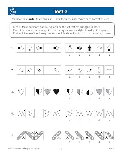 CGP Books - New 11+ GL 10-Minute Tests: Non-Verbal Reasoning - Ages 9- image 2