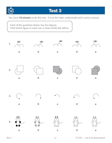CGP Books - New 11+ GL 10-Minute Tests: Non-Verbal Reasoning - Ages 8- image 2