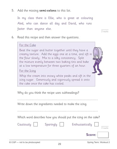 CGP Books - New KS2 English 10-Minute Weekly Workouts - Year 6 - Paper image 4
