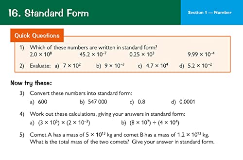CGP Books - New Grade 9-1 GCSE Maths AQA Revision Question Cards - Fou image 3