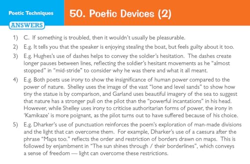 CGP Books - New 9-1 GCSE English: AQA Power & Conflict Poetry Antholog image 9