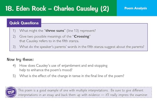 CGP Books - New 9-1 GCSE English: AQA Love & Relationships Poetry Anth image 4