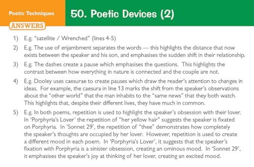 CGP Books - New 9-1 GCSE English: AQA Love & Relationships Poetry Anth image 9