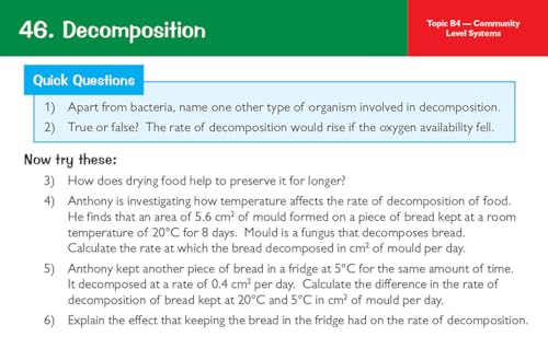 CGP Books - New 9-1 GCSE Biology OCR Gateway Revision Question Cards - image 6