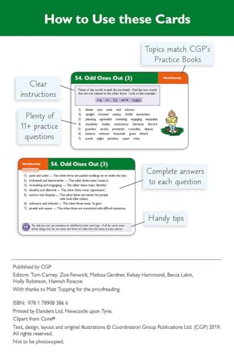 CGP Books - New 11+ GL Verbal Reasoning Practice Question Cards - Ages image 2