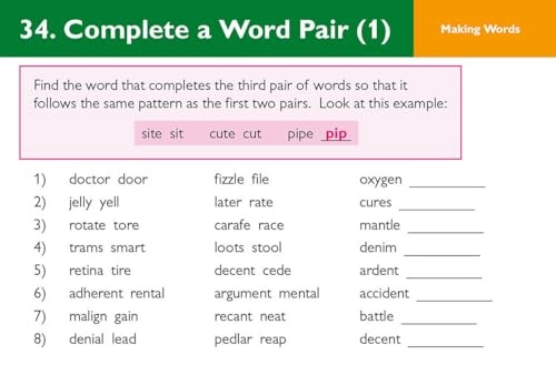 CGP Books - New 11+ GL Verbal Reasoning Practice Question Cards - Ages image 5