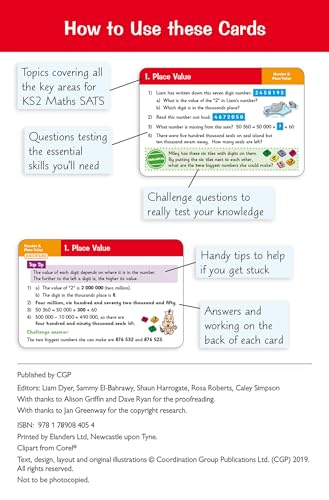 CGP Books - New KS2 Maths SATS Revision Question Cards (for the 2020 t image 2