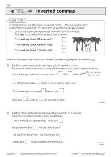 CGP Books - New KS2 English SAT Buster Foundation: Punctuation (for th image 6