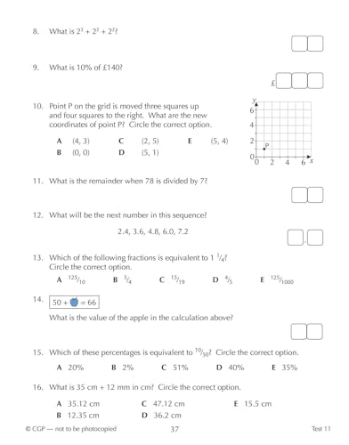 CGP Books - New 11+ CEM 10-Minute Tests: Maths Quick Questions - Ages image 3