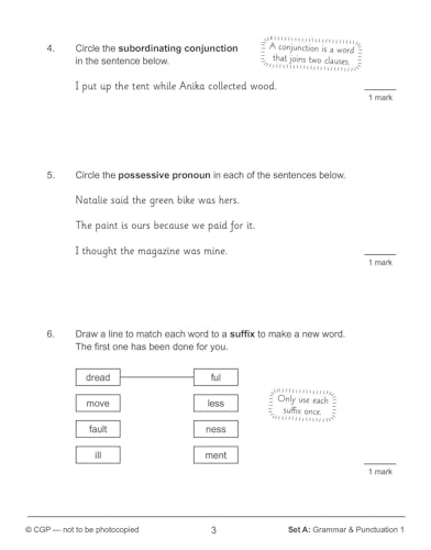 CGP Books - New KS2 English SAT Buster 10-Minute Tests: Grammar, Punct image 3
