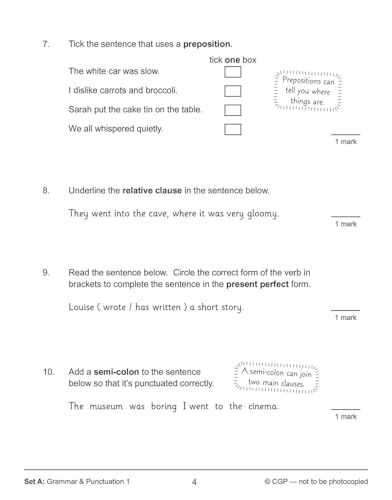 CGP Books - New KS2 English SAT Buster 10-Minute Tests: Grammar, Punct image 4