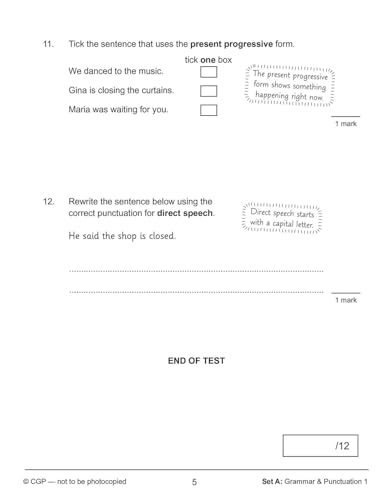 CGP Books - New KS2 English SAT Buster 10-Minute Tests: Grammar, Punct image 5
