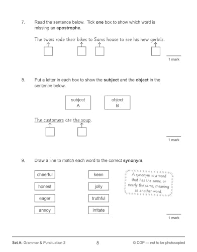 CGP Books - New KS2 English SAT Buster 10-Minute Tests: Grammar, Punct image 8