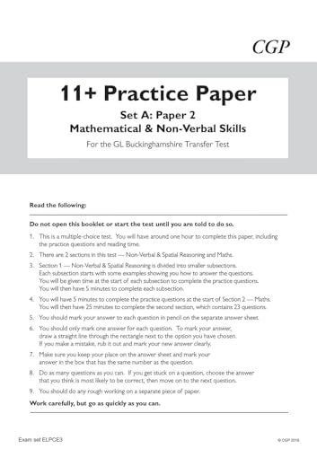 CGP Books - New Buckinghamshire 11+ GL Practice Papers: Secondary Tran image 5