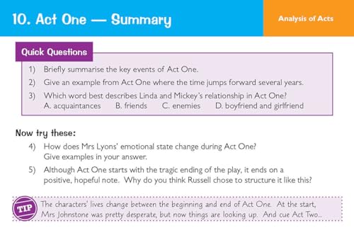 CGP Books - New Grade 9-1 GCSE English - Blood Brothers Revision Quest image 3