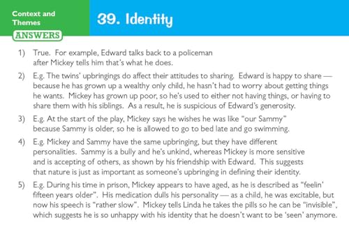 CGP Books - New Grade 9-1 GCSE English - Blood Brothers Revision Quest image 8