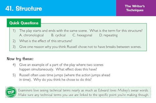 CGP Books - New Grade 9-1 GCSE English - Blood Brothers Revision Quest image 9