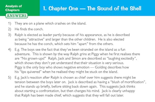CGP Books - New Grade 9-1 GCSE English - Lord of the Flies Revision Qu image 4