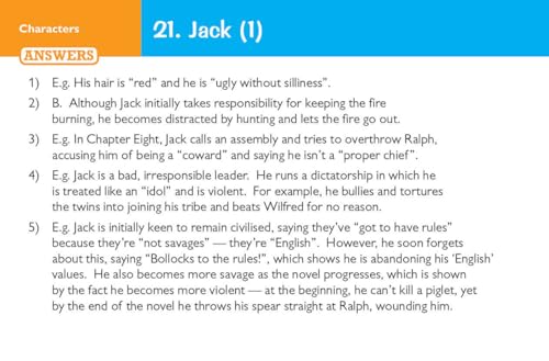 CGP Books - New Grade 9-1 GCSE English - Lord of the Flies Revision Qu image 6