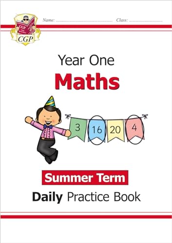 CGP Books - KS1 Maths Year 1 Daily Practice Book: Summer Term - Paperb image 1