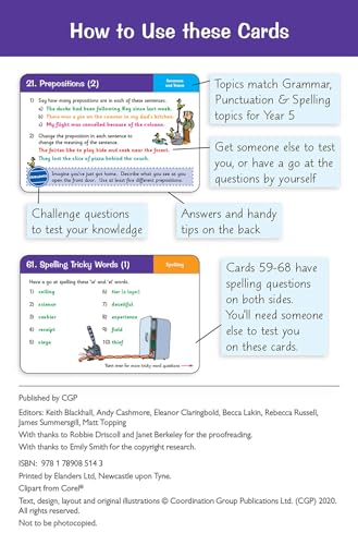 CGP Books - New KS2 English Practice Question Cards: Grammar, Punctuat image 2