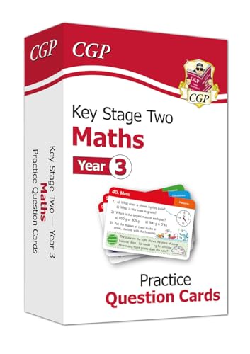 CGP Books - New KS2 Maths Practice Question Cards - Year 3 - Hardback image 1