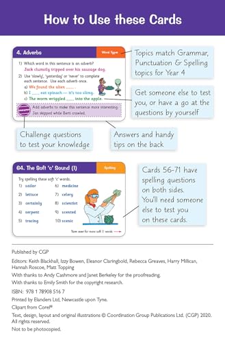 CGP Books - New KS2 English Practice Question Cards: Grammar, Punctuat image 2