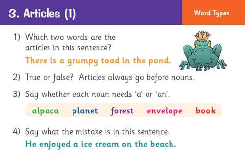 CGP Books - New KS2 English Practice Question Cards: Grammar, Punctuat image 3