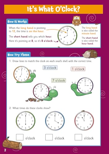CGP Books - New Telling the Time Activity Book for Ages 5-7 - Paperbac image 2