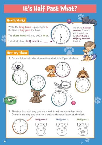 CGP Books - New Telling the Time Activity Book for Ages 5-7 - Paperbac image 4