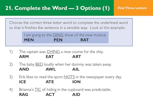 CGP Books - New 11+ CEM Revision Question Cards: Verbal Reasoning Cloz image 5