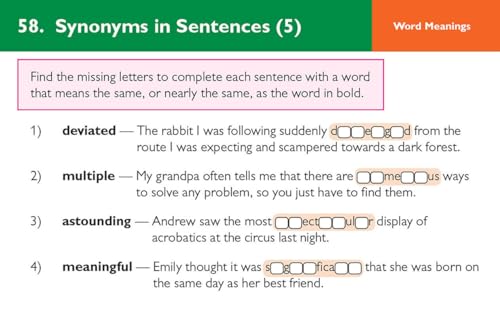CGP Books - New 11+ CEM Revision Question Cards: Verbal Reasoning Cloz image 7