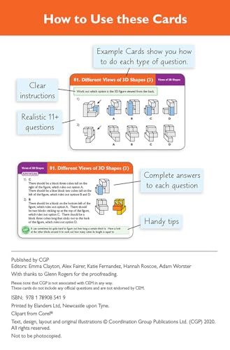 CGP Books - New 11+ CEM Revision Question Cards: Non-Verbal Reasoning image 2
