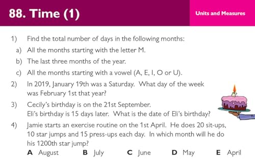 CGP Books - New 11+ CEM Revision Question Cards: Maths - Ages 9-10 - P image 9