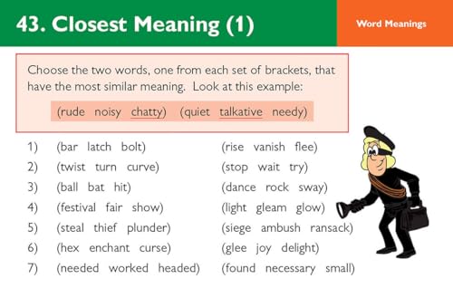 CGP Books - New 11+ GL Revision Question Cards: Verbal Reasoning - Age image 6