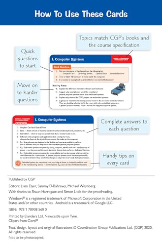 CGP Books - New Grade 9-1 GCSE Computer Science OCR Revision Question image 2