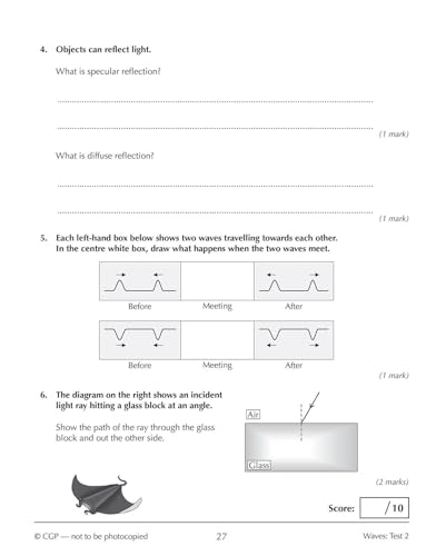 CGP Books - New KS3 Physics 10-Minute Tests (with answers) - Paperback image 5