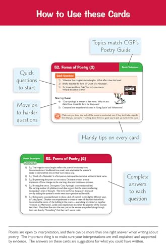 CGP Books - New Grade 9-1 GCSE English: WJEC Eduqas Poetry Anthology - image 2