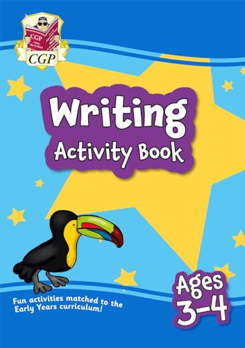CGP Books - New Writing Home Learning Activity Book for Ages 3-4 - Pap image 1
