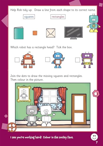 CGP Books - New Colour, Shape & Pattern Maths Home Learning Activity B image 3