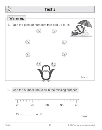 CGP Books - New KS1 Maths 10-Minute Tests: Addition and Subtraction - image 4