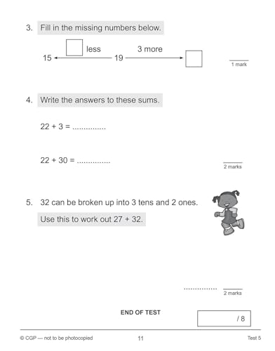 CGP Books - New KS1 Maths 10-Minute Tests: Addition and Subtraction - image 5