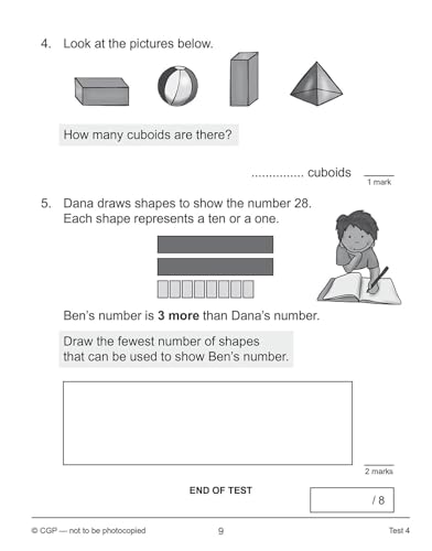 CGP Books - New KS1 Maths 10-Minute Tests: Problem Solving - Year 2 - image 5